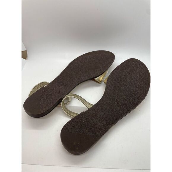 Lilly Pulitzer AMELIA SANDAL 004297 GOLD METALLIC Size 10 Casual or Dressy Cute - Picture 4 of 7